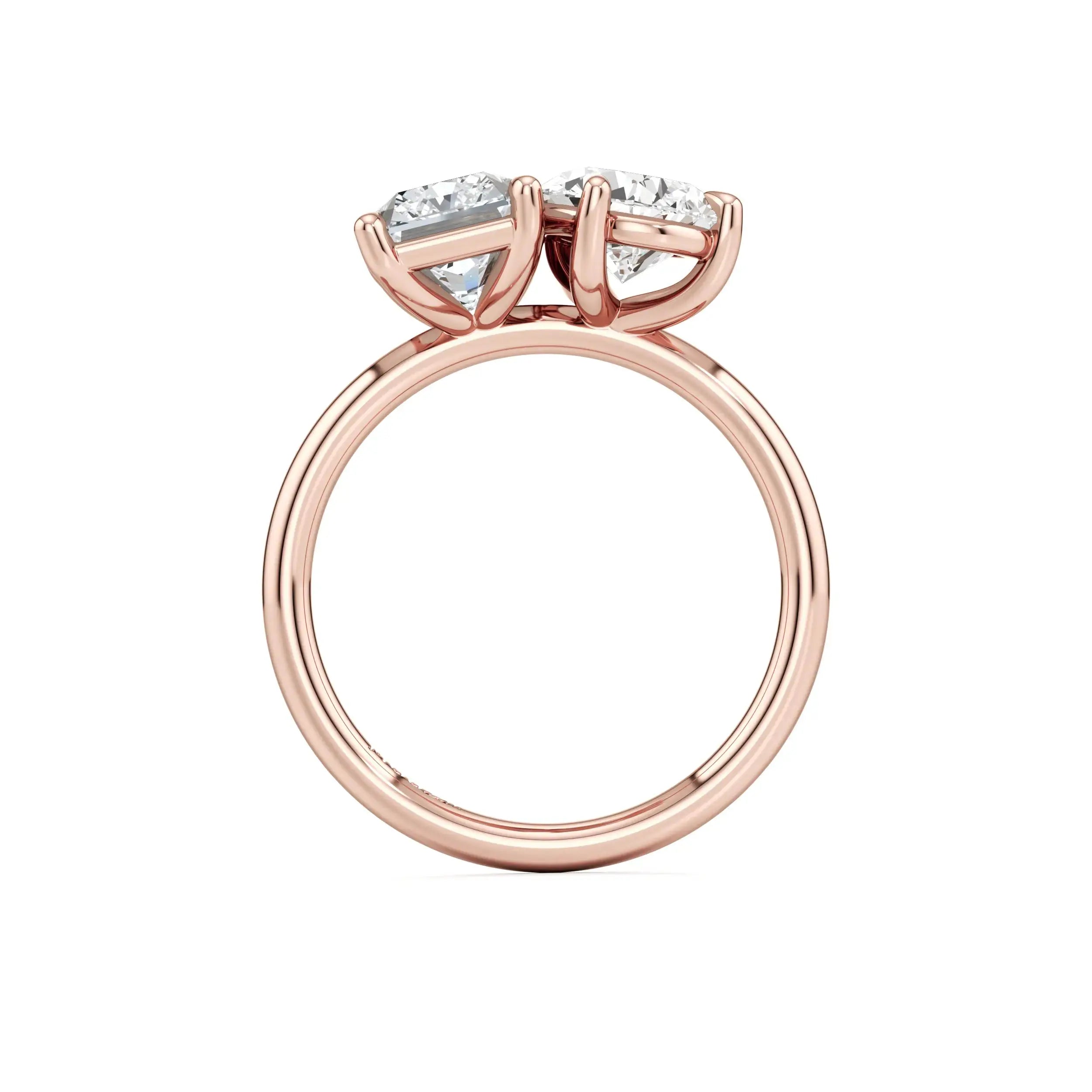 18k Rose Gold Diamond Engagement Ring Hatton Garden - Mouza