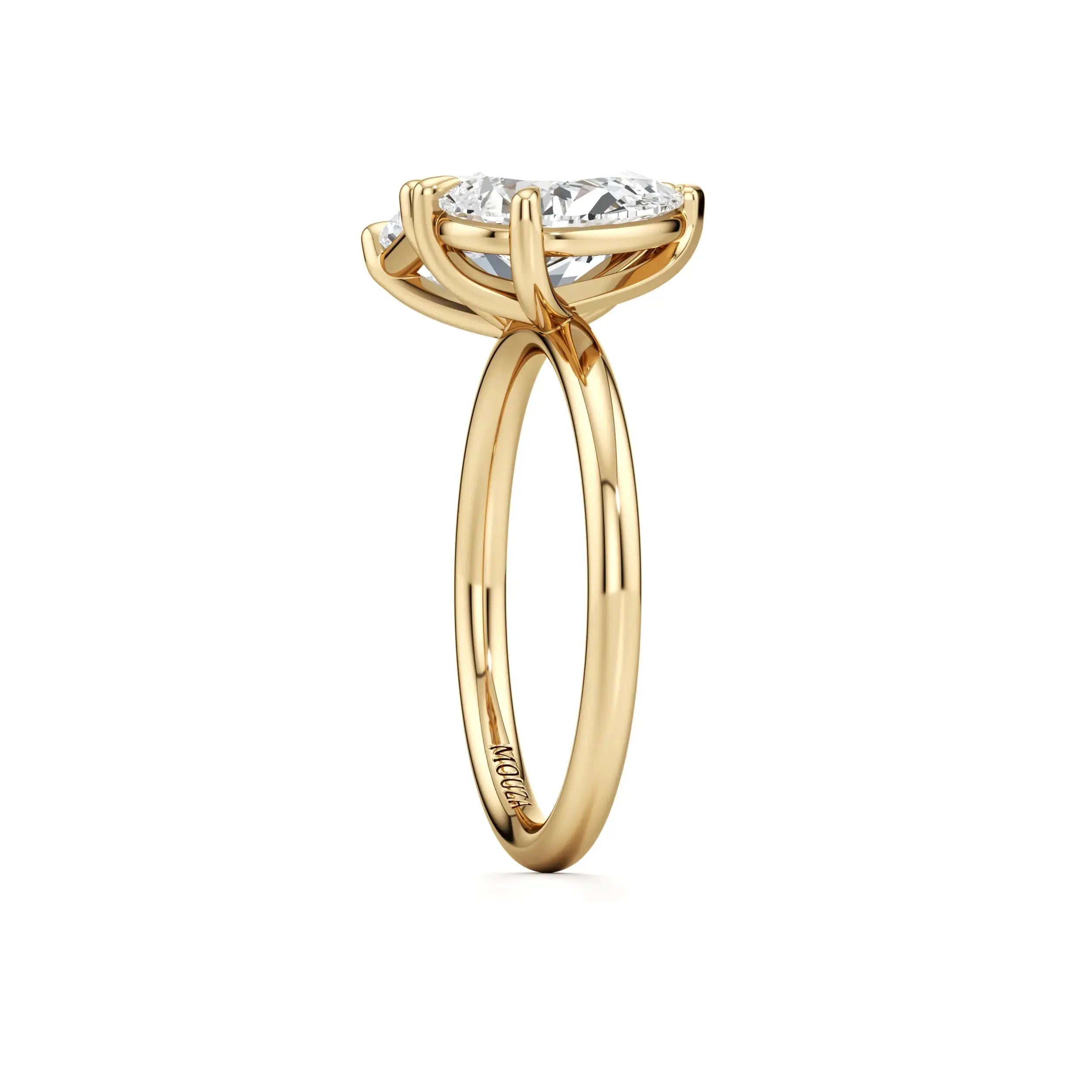 Arya 18 carat Gold Toi et Moi Diamond Engagement Ring  - Mouza