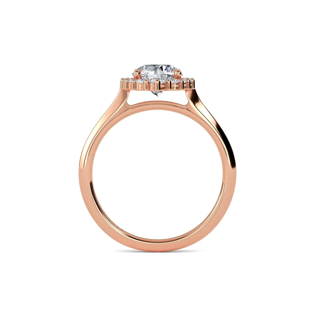 Rose Gold Lab Grown Diamond  Engagement Ring from Mouza
