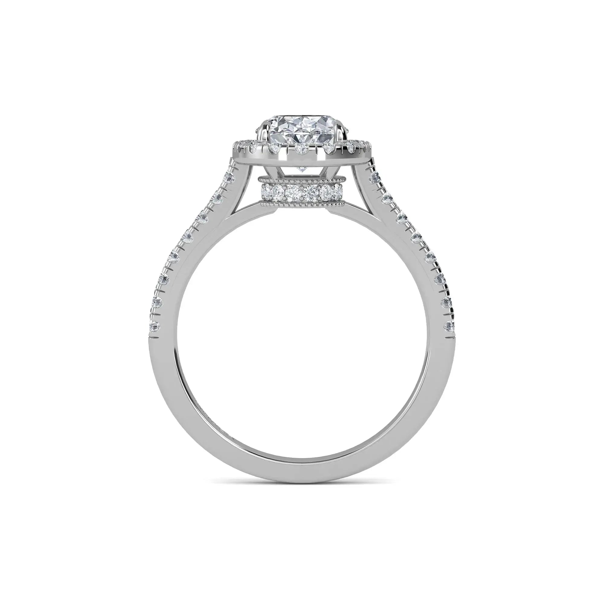 Molly Halo Engagement Ring from Mouza
