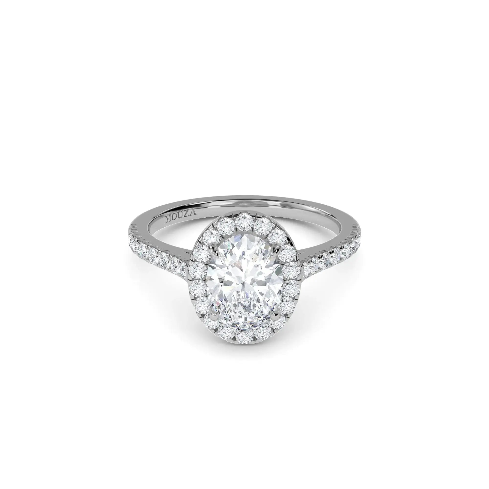 Molly Oval Halo Engagement Ring