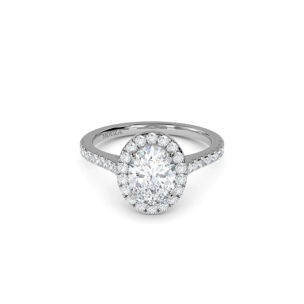 Molly Oval Halo Engagement Ring