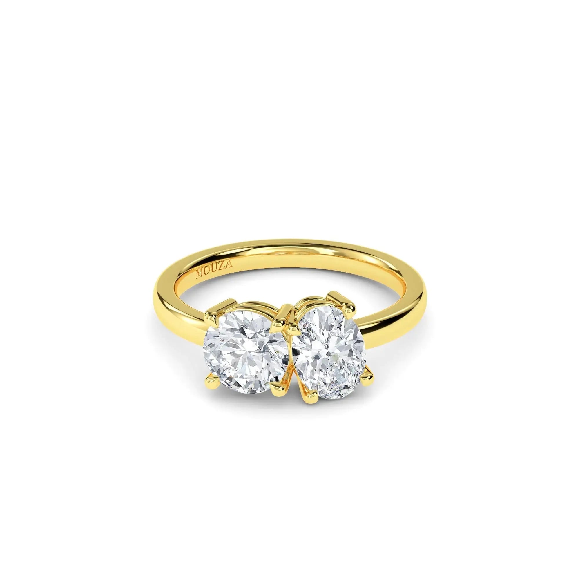 1.80ct Diamond Moi Et Toi Engagement Ring