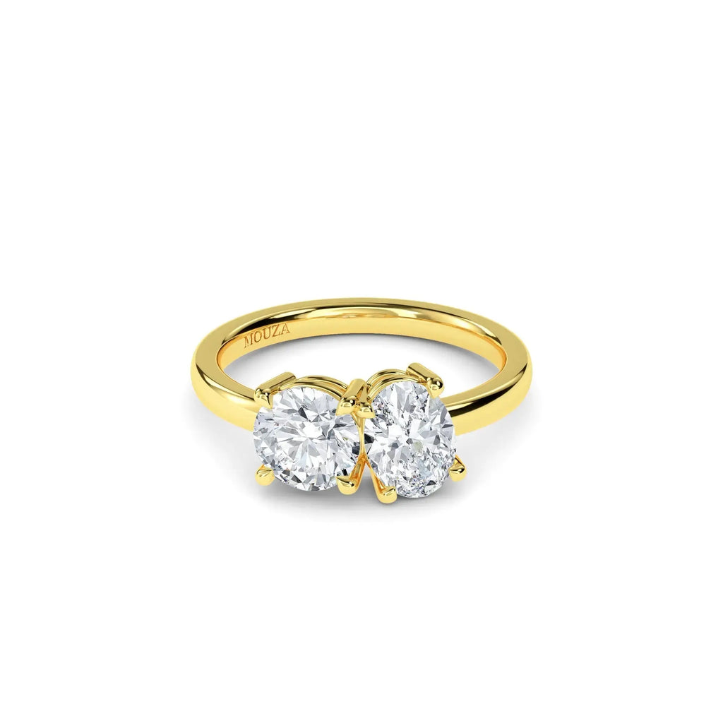 1.80ct Diamond Moi Et Toi Engagement Ring