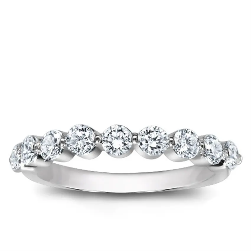9 Stone Half Eternity - Wedding Rings Hatton Garden