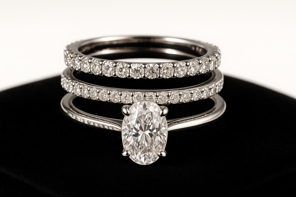 How to Wear Engagement Ring, Wedding Band and Eternity Ring: The Complete Guide