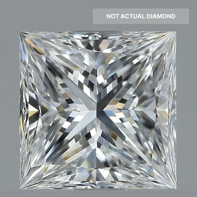 1 Carat Natural Princess Diamond