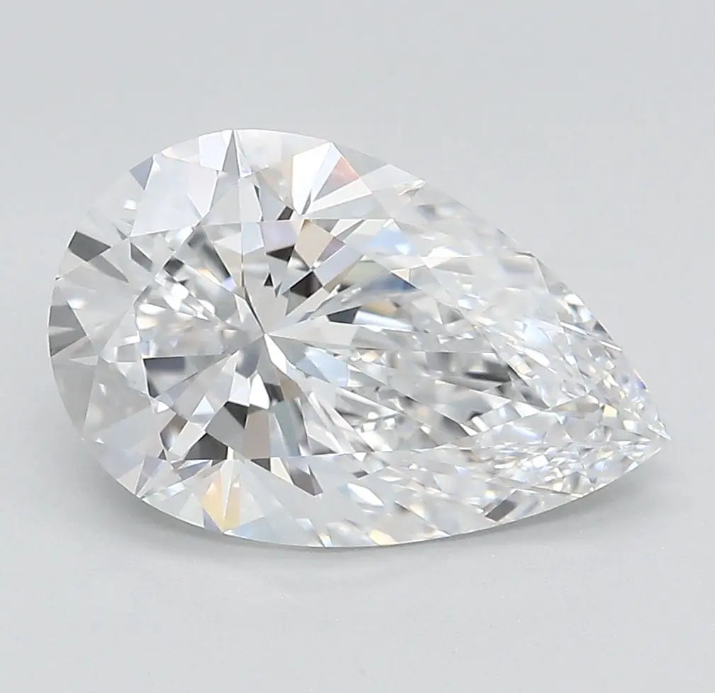 3.1 Carat Lab Grown Pear Diamond