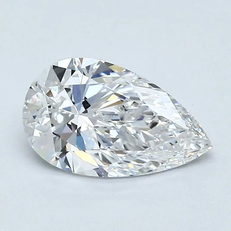 1 Carat Natural Pear Diamond
