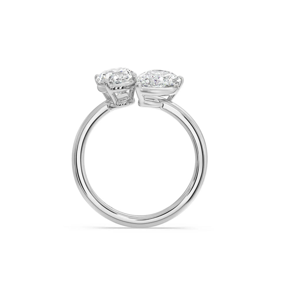2.00ct Lab Grown Diamond Moi Et Toi Engagement Ring