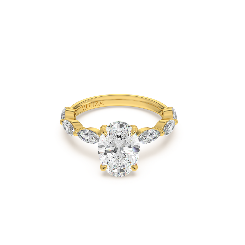 2.20 Carat Oval Lab Grown Diamond - Hatton Garden Engagement Ring