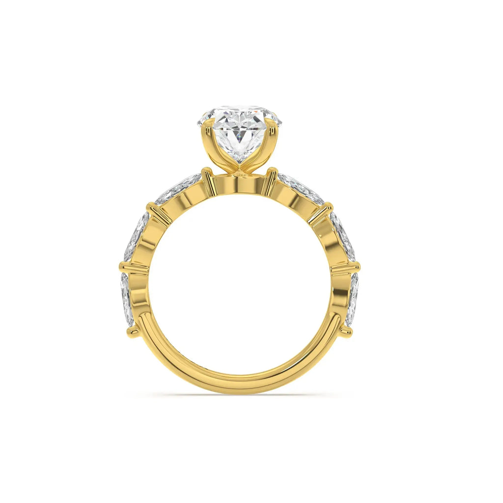 2.20 Carat Oval Lab Grown Diamond - Hatton Garden Engagement Ring