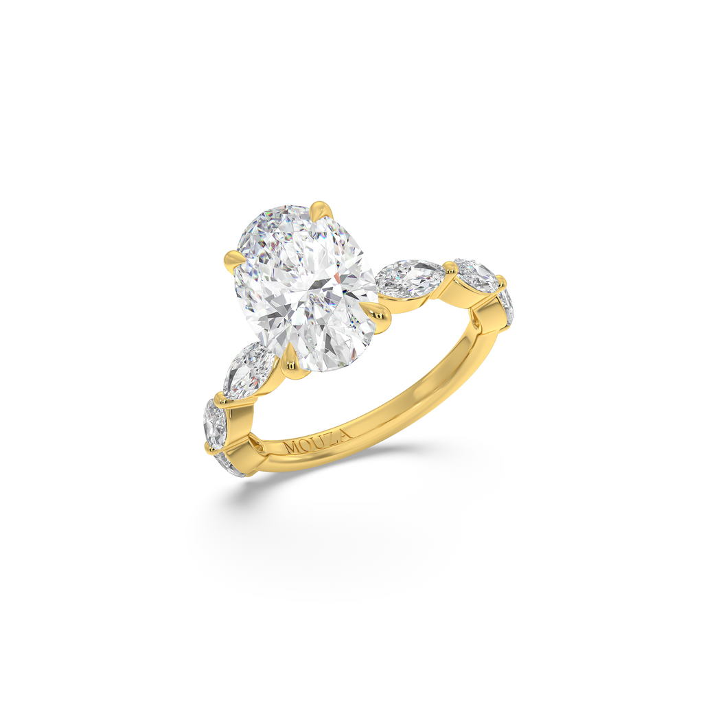 2.20 Carat Oval Lab Grown Diamond - Hatton Garden Engagement Ring