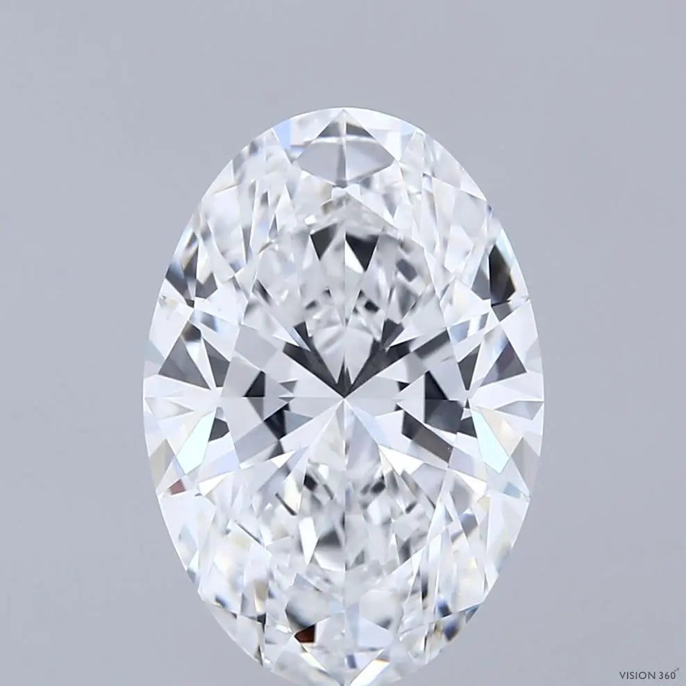 4.09 Carat Lab Grown Oval Diamond