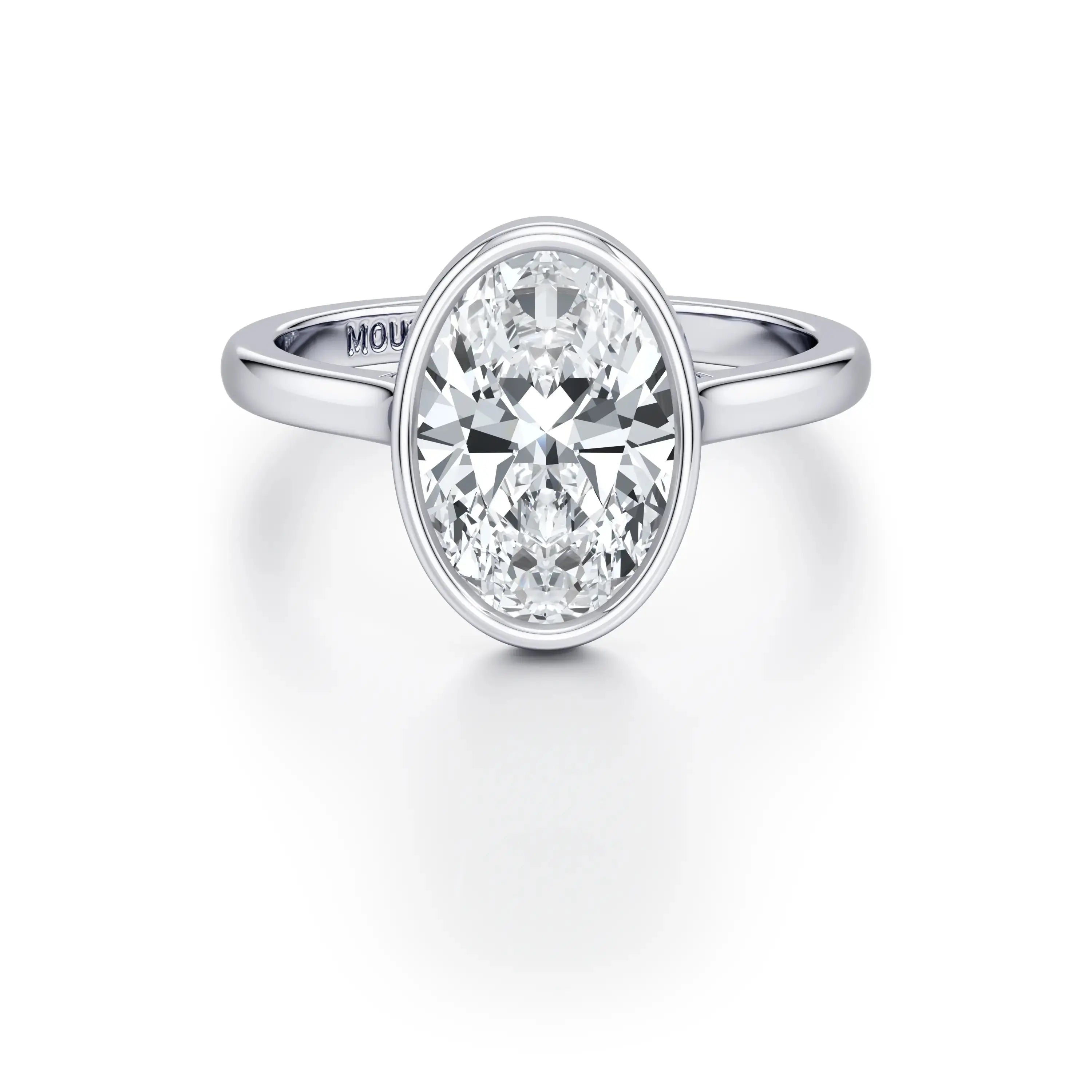 Sienna Bezel Set Diamond Engagement Ring Hatton Garden Mouza