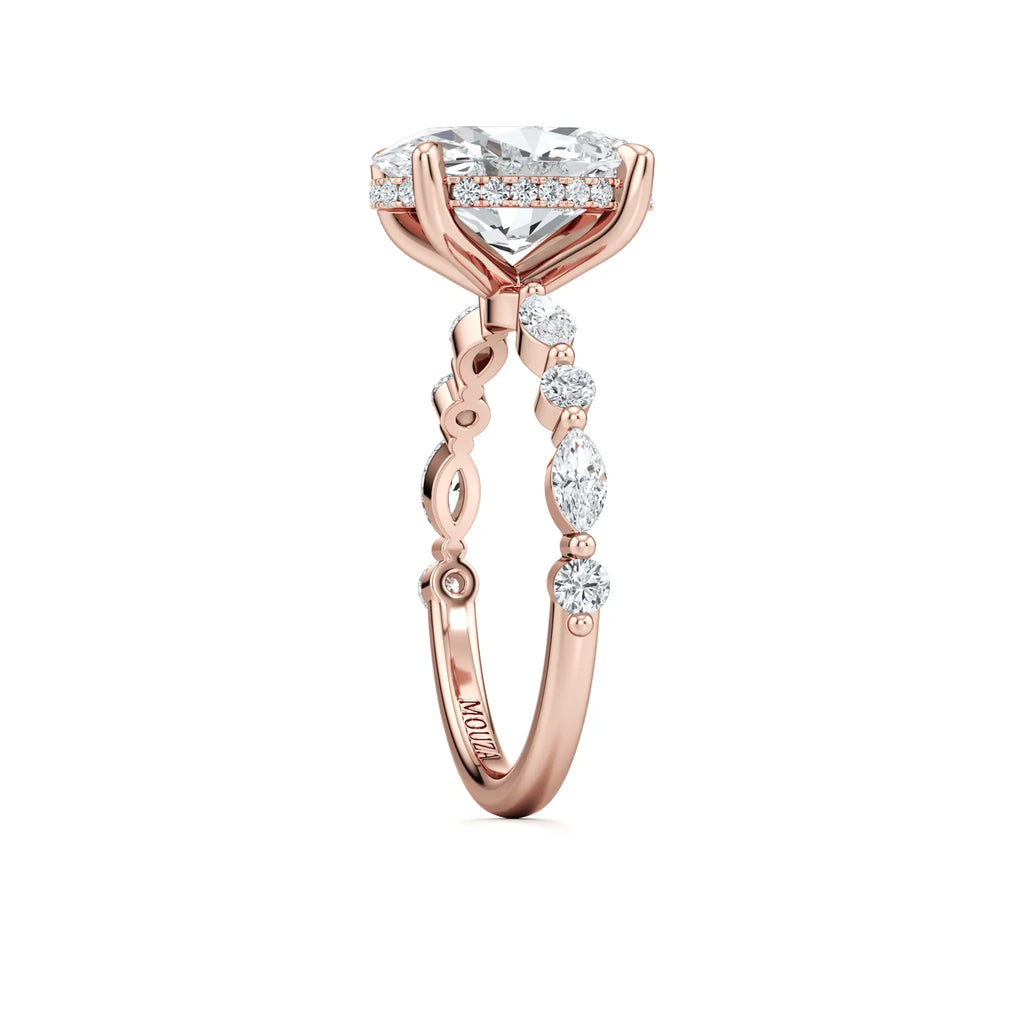 Oval and Marquise Diamonds - Hatton Garden Engagement Rings