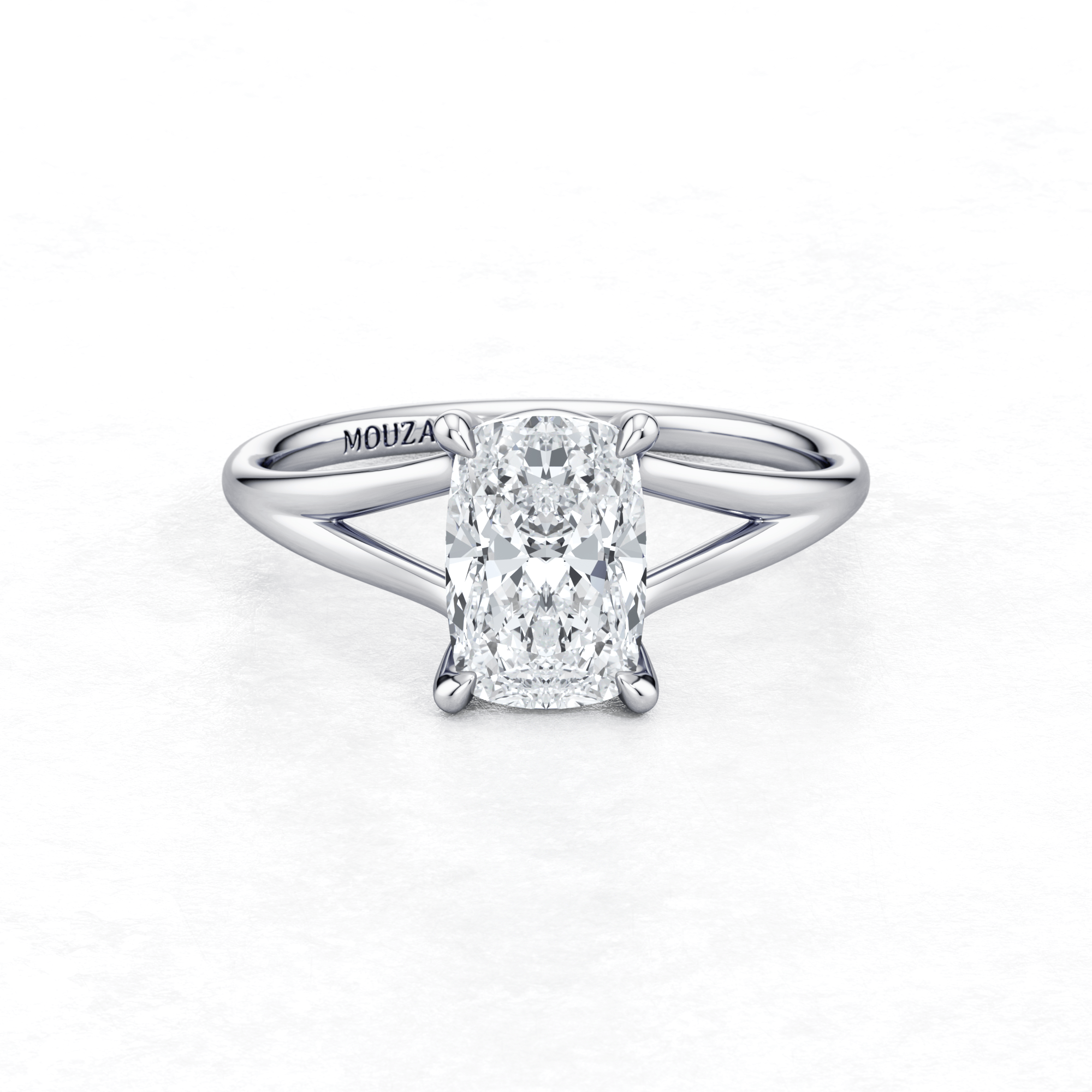Maggy Solitaire Engagement Ring in White Gold