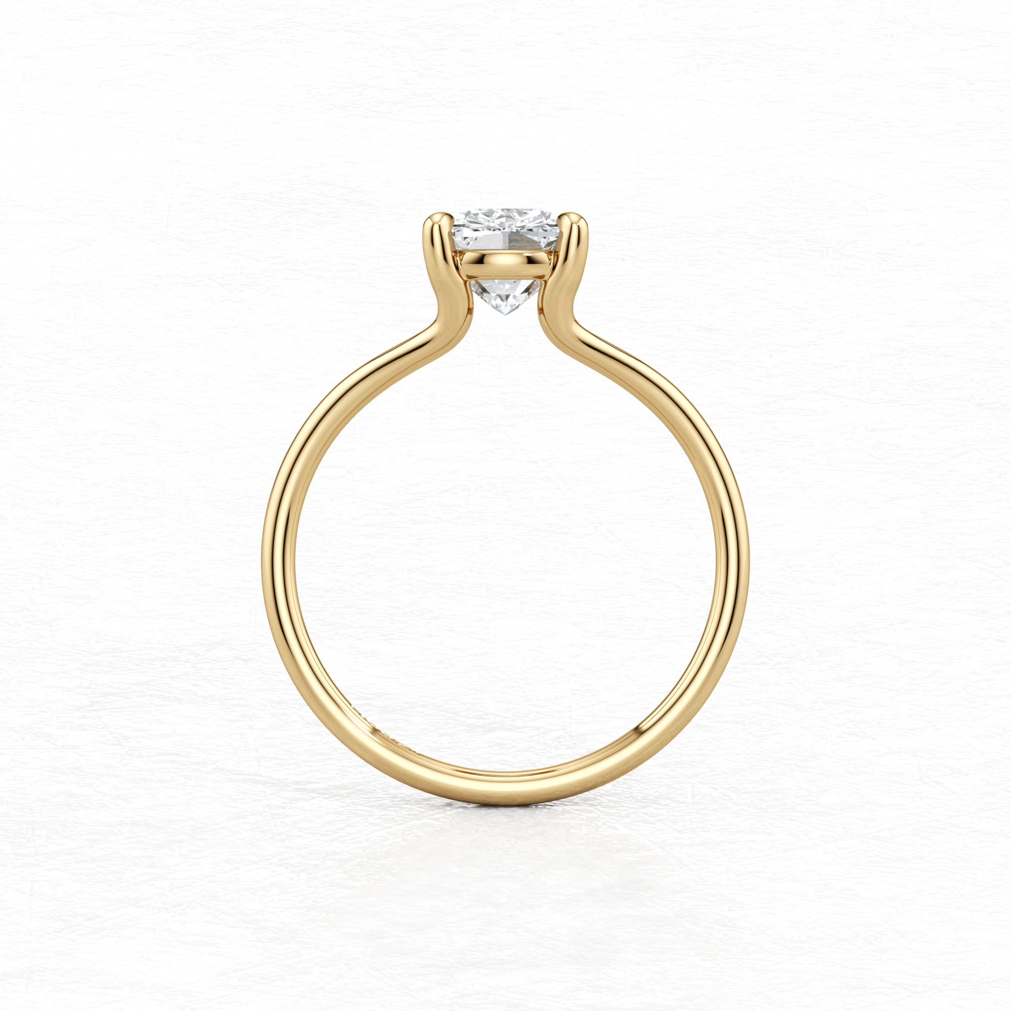 Maggy Solitaire Engagement Ring in Yellow Gold