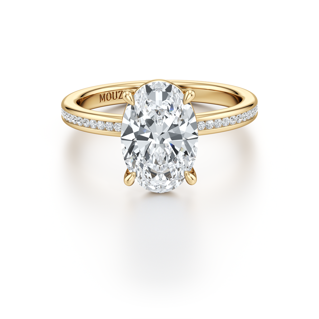 Oval Diamond Engagement Ring - Lab Diamond Engagement Ring