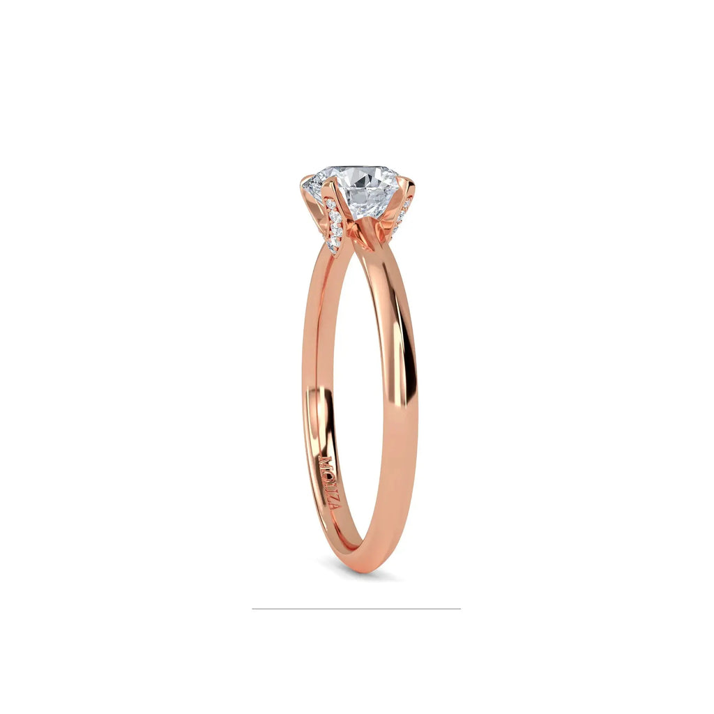 1.00 Carat Lab Grown Diamond Round Solitaire Engagement Ring