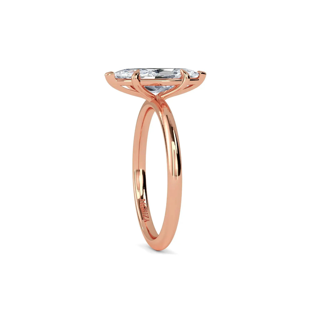 1.70 Carat Lab Grown Diamond Marquise Solitaire Engagement Ring