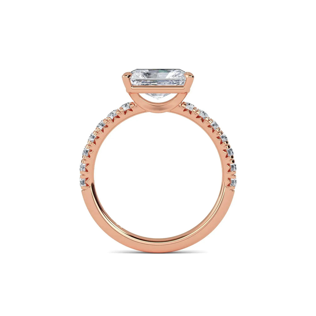 1.80ct Natural Diamond Radiant Cut Diamond Engagement Ring
