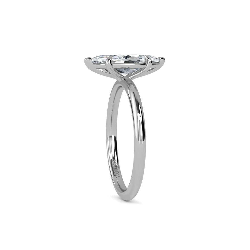 1.70 Carat Lab Grown Diamond Marquise Solitaire Engagement Ring