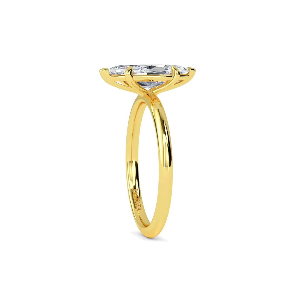 1.70 Carat Lab Grown Diamond Marquise Solitaire Engagement Ring