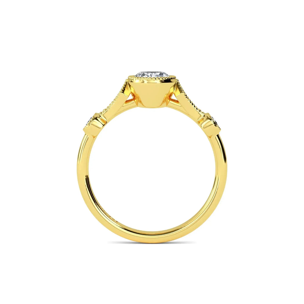 1 Carat Oval Natural Diamond - Hatton Garden Engagement ring