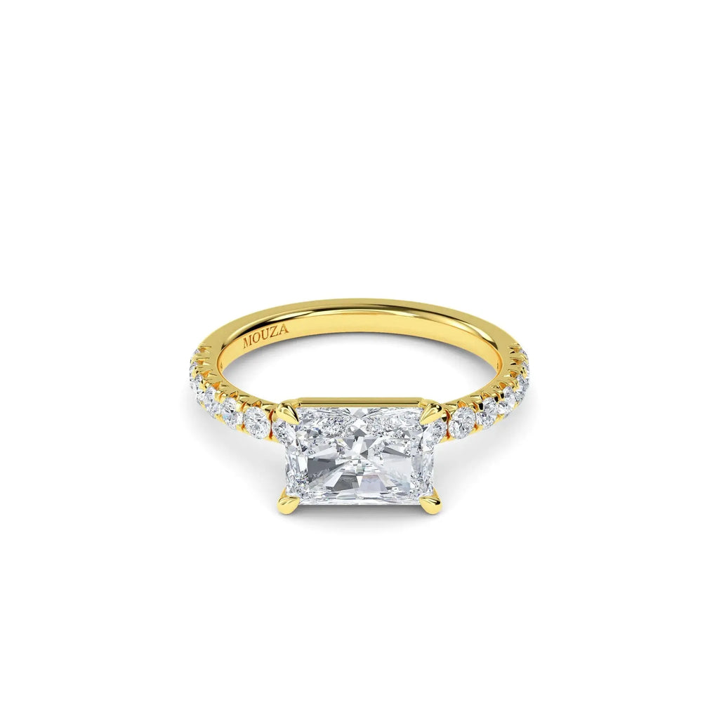 1.80ct Natural Diamond Radiant Cut Diamond Engagement Ring