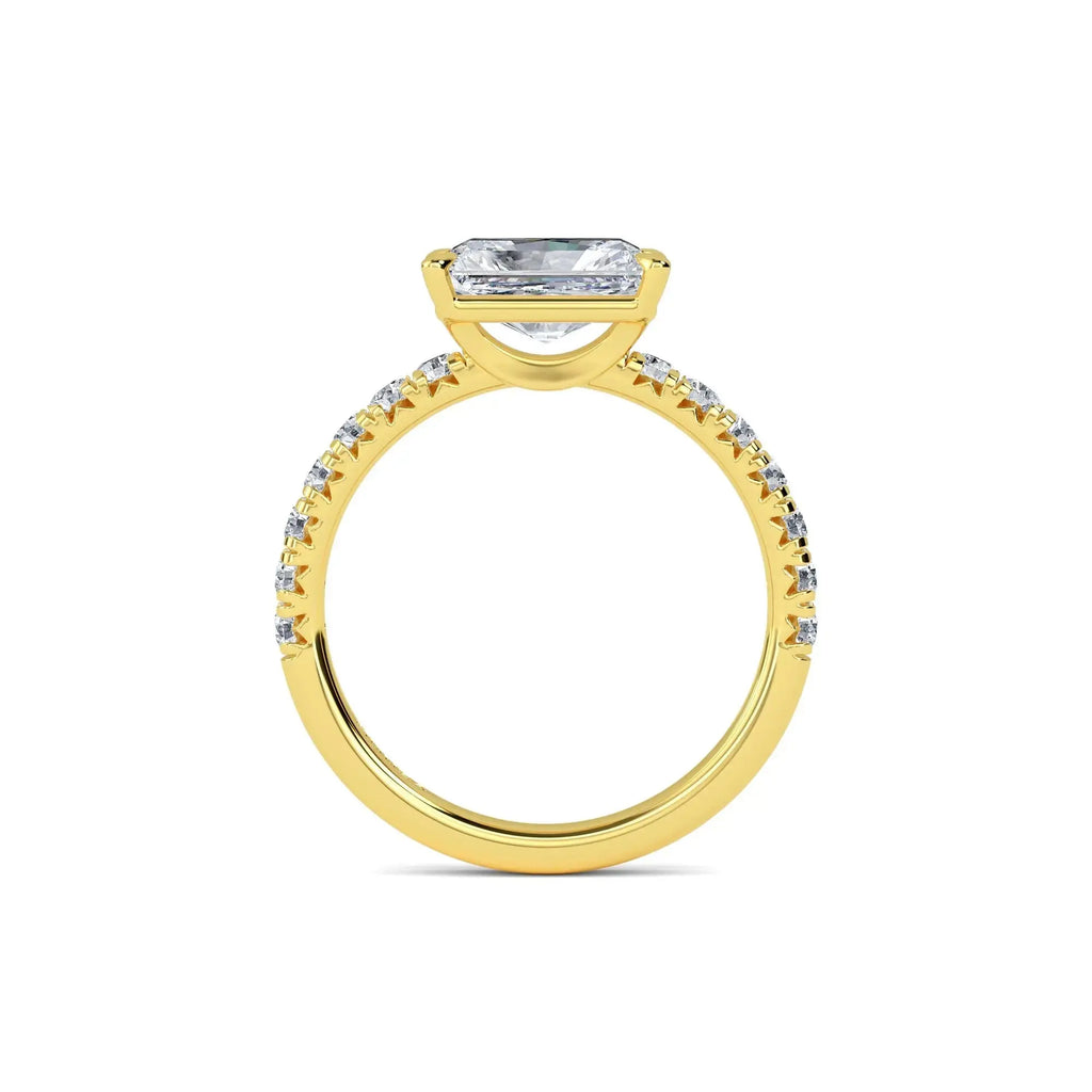 1.80ct Natural Diamond Radiant Cut Diamond Engagement Ring