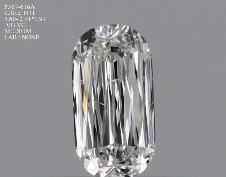 0.3 Carat Natural Elongated cushion Diamond