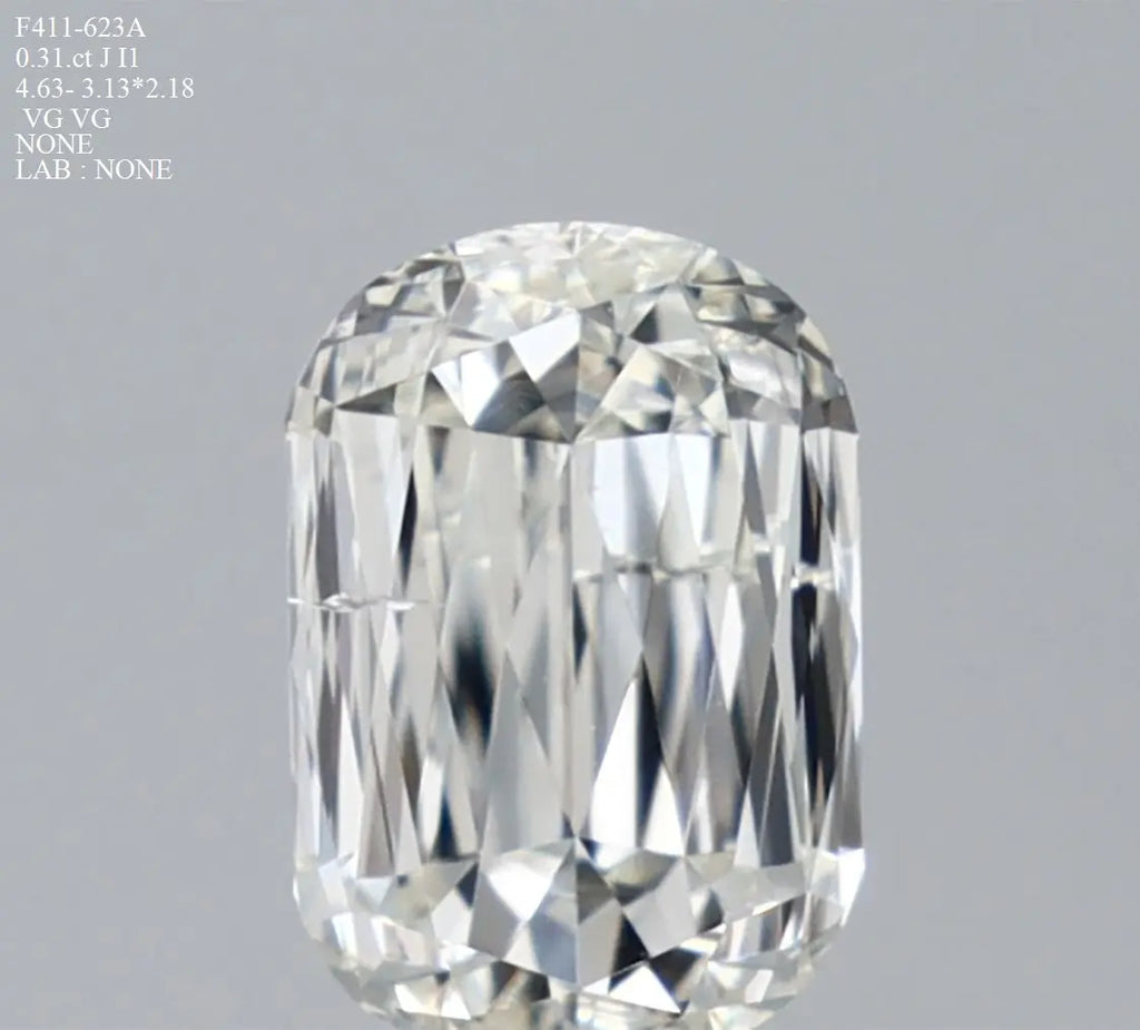 0.31 Carat Natural Elongated cushion Diamond