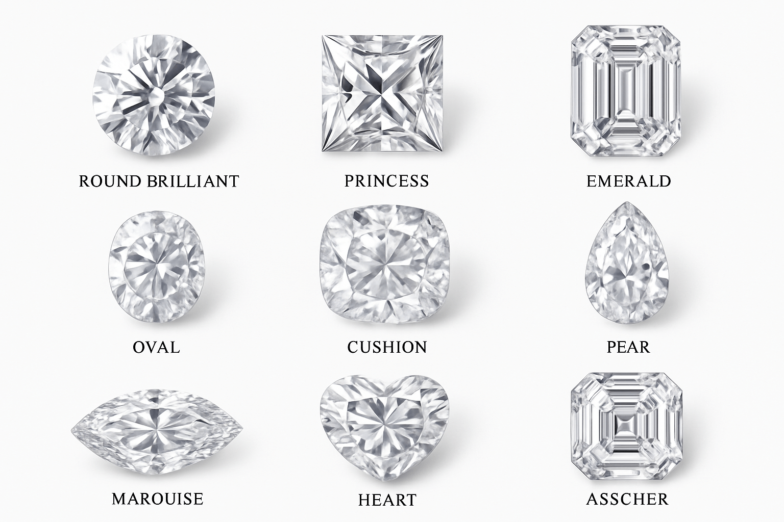 Full Cut Different Round Diamond Cuts Different Types Of Cut