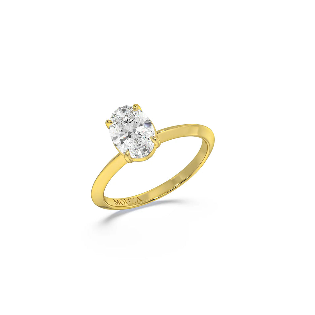 1 Carat Natural Oval Diamond - Engagement Rings London