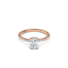 1.00ct Lab Grown Diamond Radiant Hidden Halo Engagement Ring