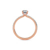 1.00ct Lab Grown Diamond Radiant Hidden Halo Engagement Ring