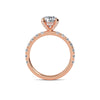 1.50ct Lab Grown Diamond Round Hidden Halo Engagement Ring
