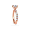 1.50ct Lab Grown Diamond Round Hidden Halo Engagement Ring