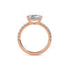 1.5 Carat Lab Grown Diamond Radiant Cut Diamond Band Engagement Ring
