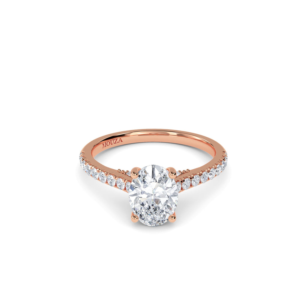 1.20ct Natural Diamond Oval Diamond Engagement Ring