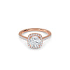 1.10ct Lab Grown Diamond Cushion Halo Engagement Ring