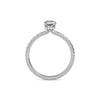 1.00ct Lab Grown Diamond Radiant Hidden Halo Engagement Ring