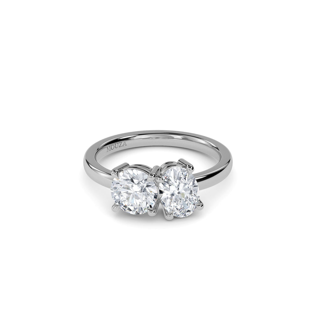 1.80 Carat Moi Et Toi Ring - Hatton Garden Engagement Ring