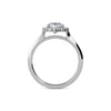 1.00ct Lab Grown Diamond Round Halo Engagement Ring 