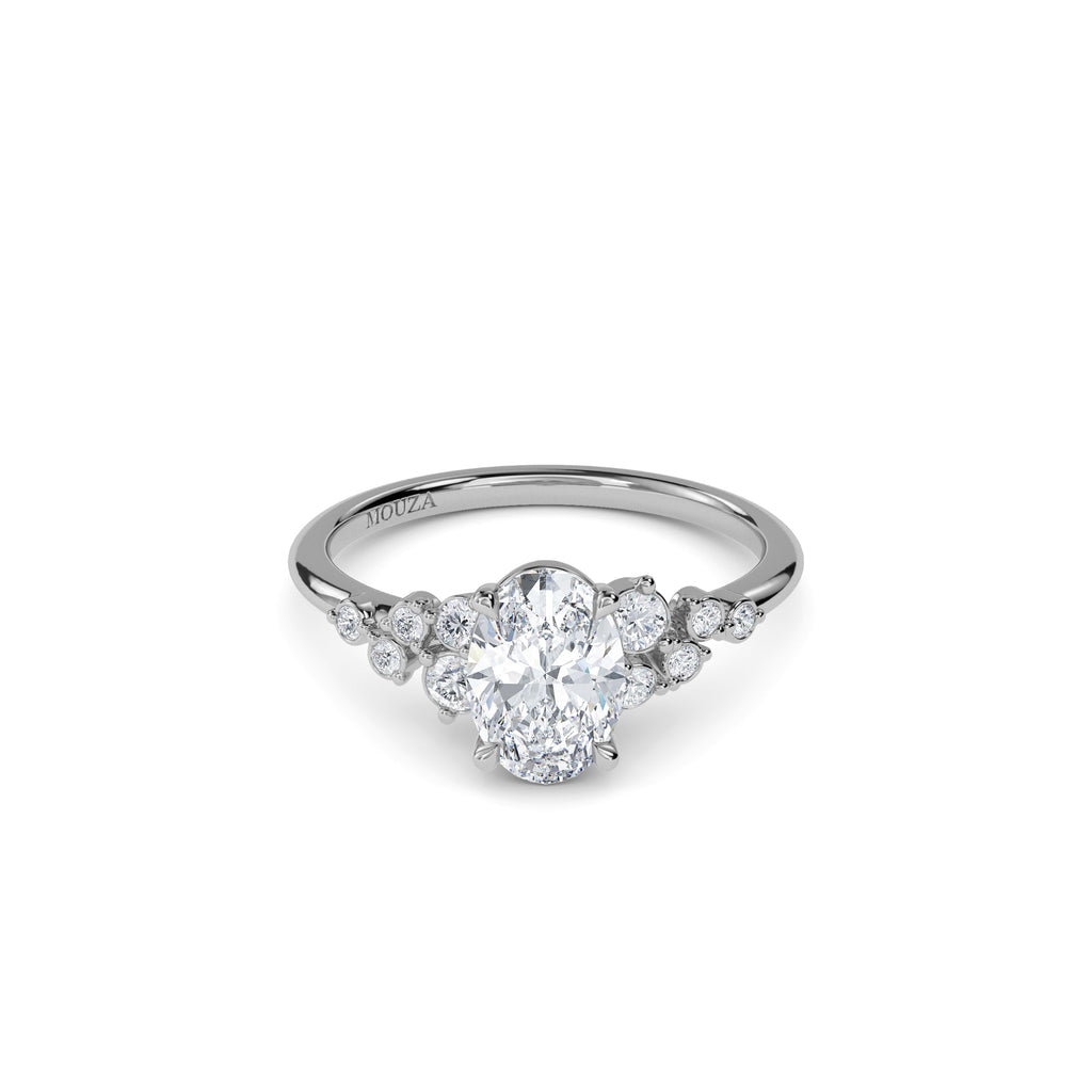 1.20 Carat Natural Oval Diamond - Hatton Garden Engagement Ring