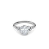 1.20ct Lab Grown Diamond Oval Trilogy Engagement Ring