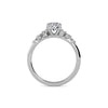 1.20ct Lab Grown Diamond Oval Trilogy Engagement Ring