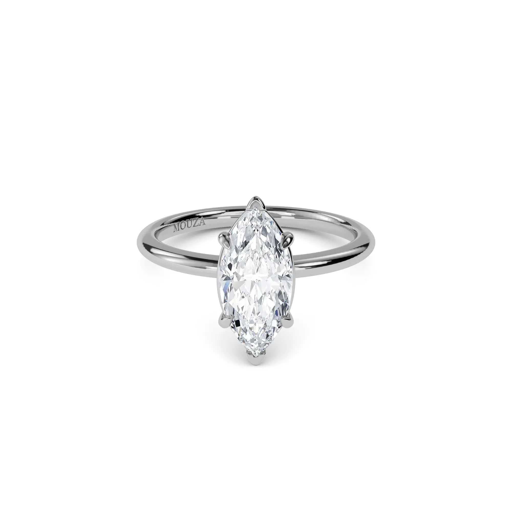 1.70 Carat Marquise Lab Diamond Hatton Garden Engagement Ring