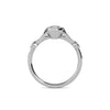 1.00ct Lab Grown Diamond Oval Diamond Band Engagement Ring